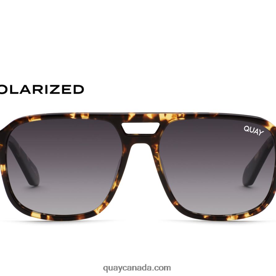 Quay Tortoise Yellow/Smoke Polarized Men ON THE FLY N262VR180 [N262VR180] Quay Sunglasses